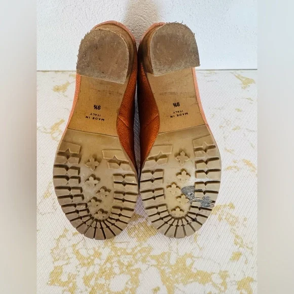 🔥🔥FINAL CLEARENACE 🔥🔥 1937 FOOTWEAR Tan/Brown Leather Made in Italy Bootie - Picture 7 of 9